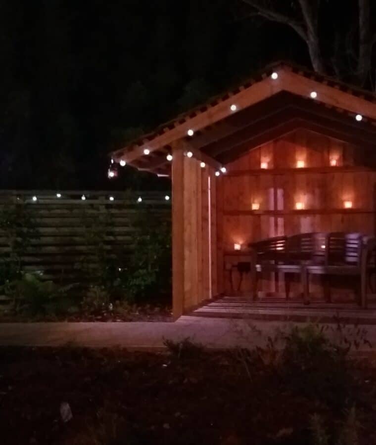The new shelter at Mount Vernon's Fern Garden