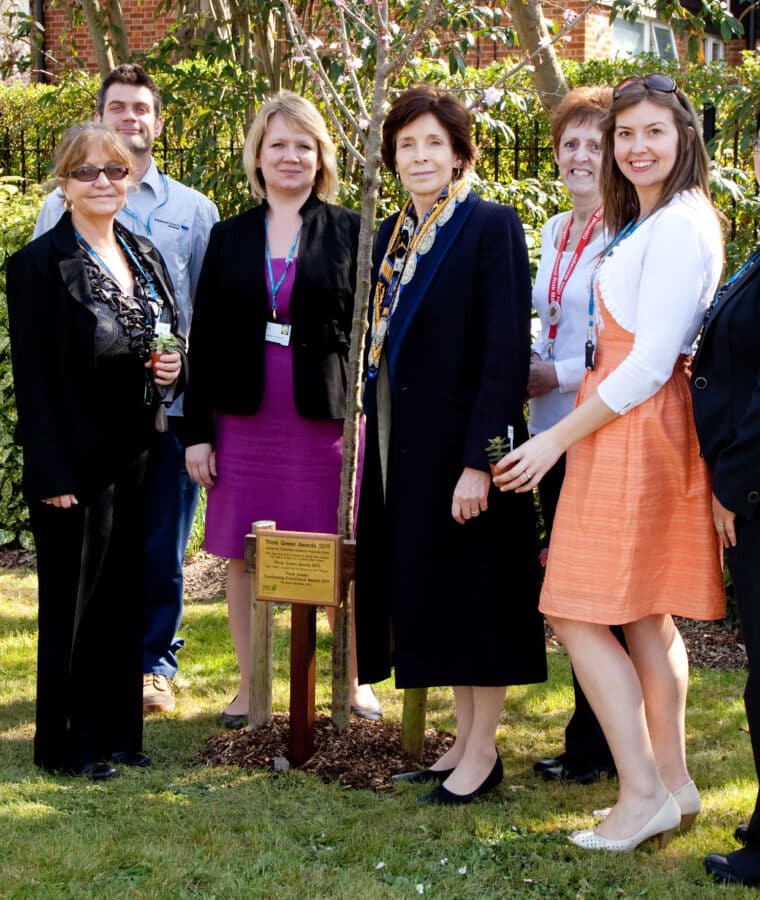 Tree planting day at Addenbrooke's Hospital