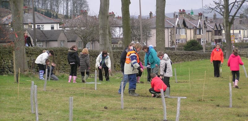 Tree planting at Airedale General Hospital