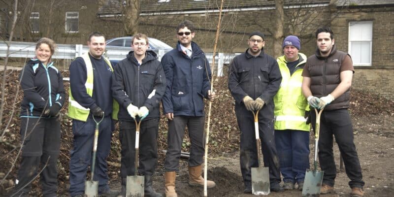 Tree planting day at Bradford Royal Infirmary