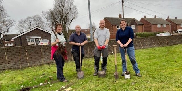 Castleford Ambulance Station tree planting in 2021