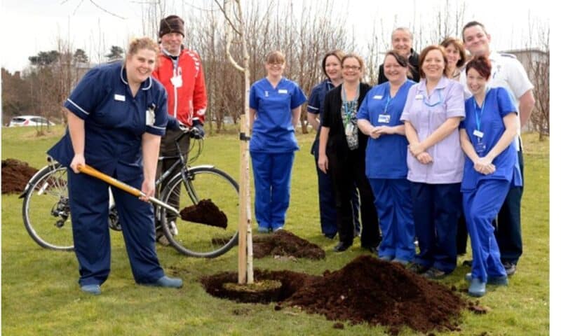 Countess of Chester tree planting event and 'Dr Bike' session