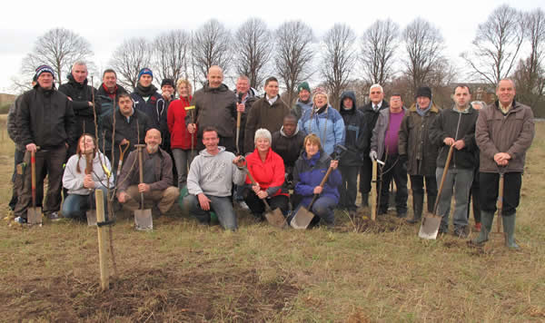 Tree planting day at Countess of Chester Country Park