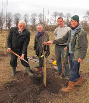 Tree planting day at Countess of Chester Country Park