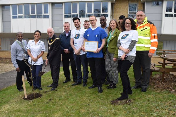 Tree planting at Darent Valley Hospital