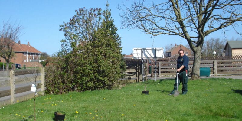 Tree planting at Filey Ambulance Station