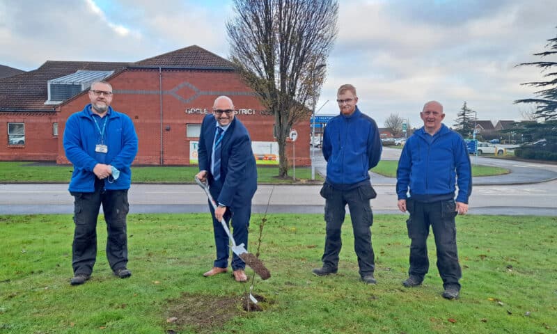 Goole and District Hospital tree planting day
