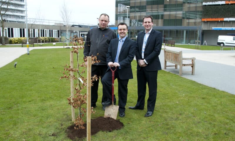 Tree planting day at Lister Hospital