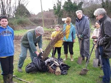 Tree planting event at Malvern