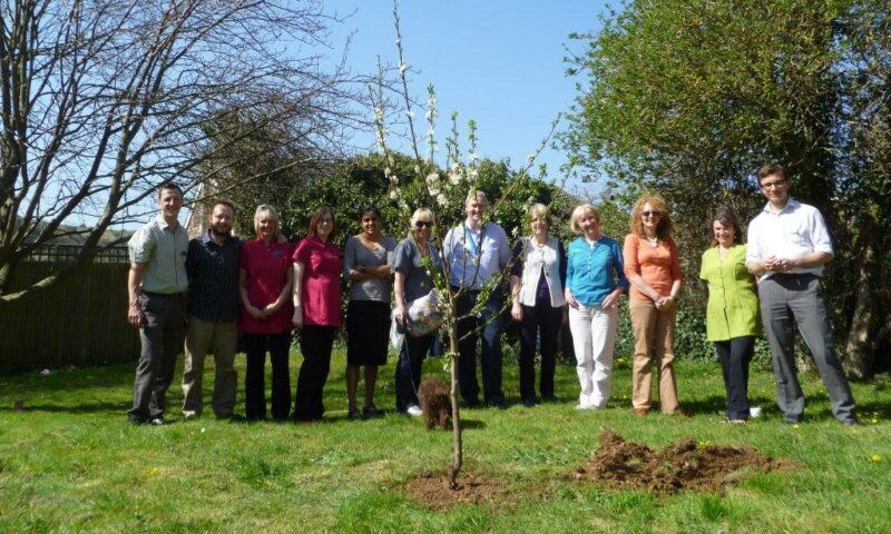 Tree planting at Mile Oak Medical Centre