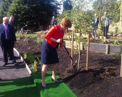 Tree planting at Ninewells Hospital, Dundee