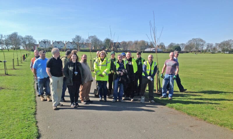 Stanley Park tree planting group