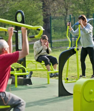 The Great Outdoor Gym in Peckham Rye Park, London