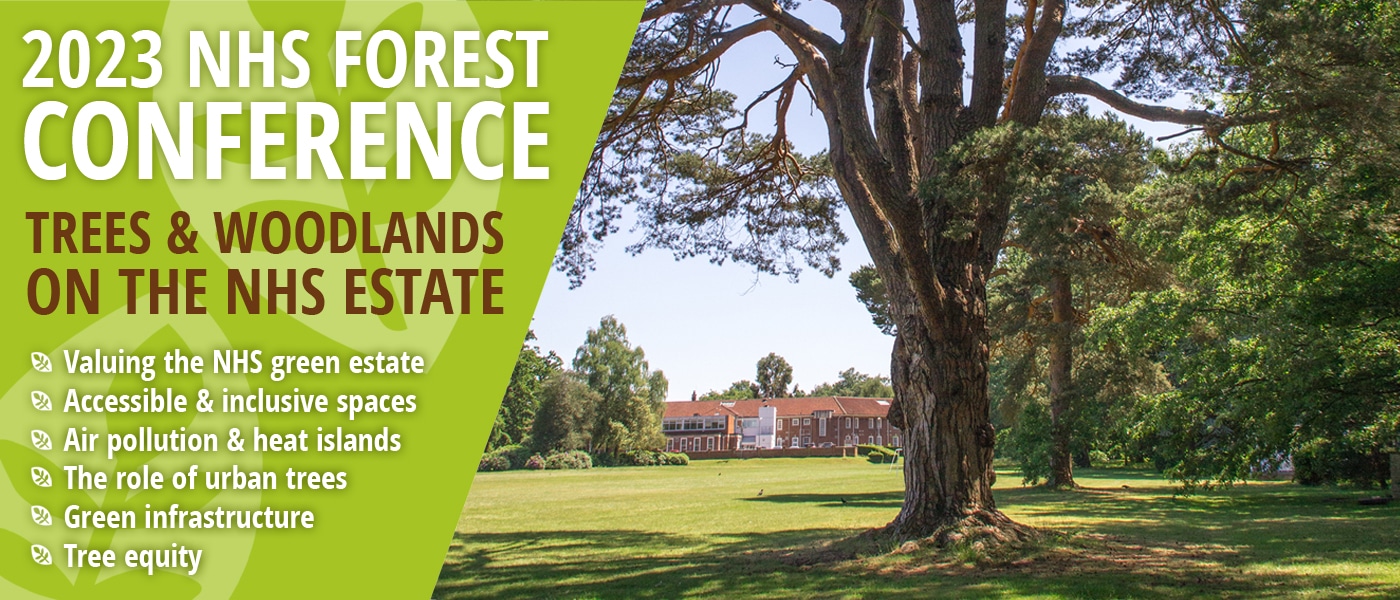 NHS Forest conference 2023 banner. Attribution 4.0 International (CC BY 4.0).