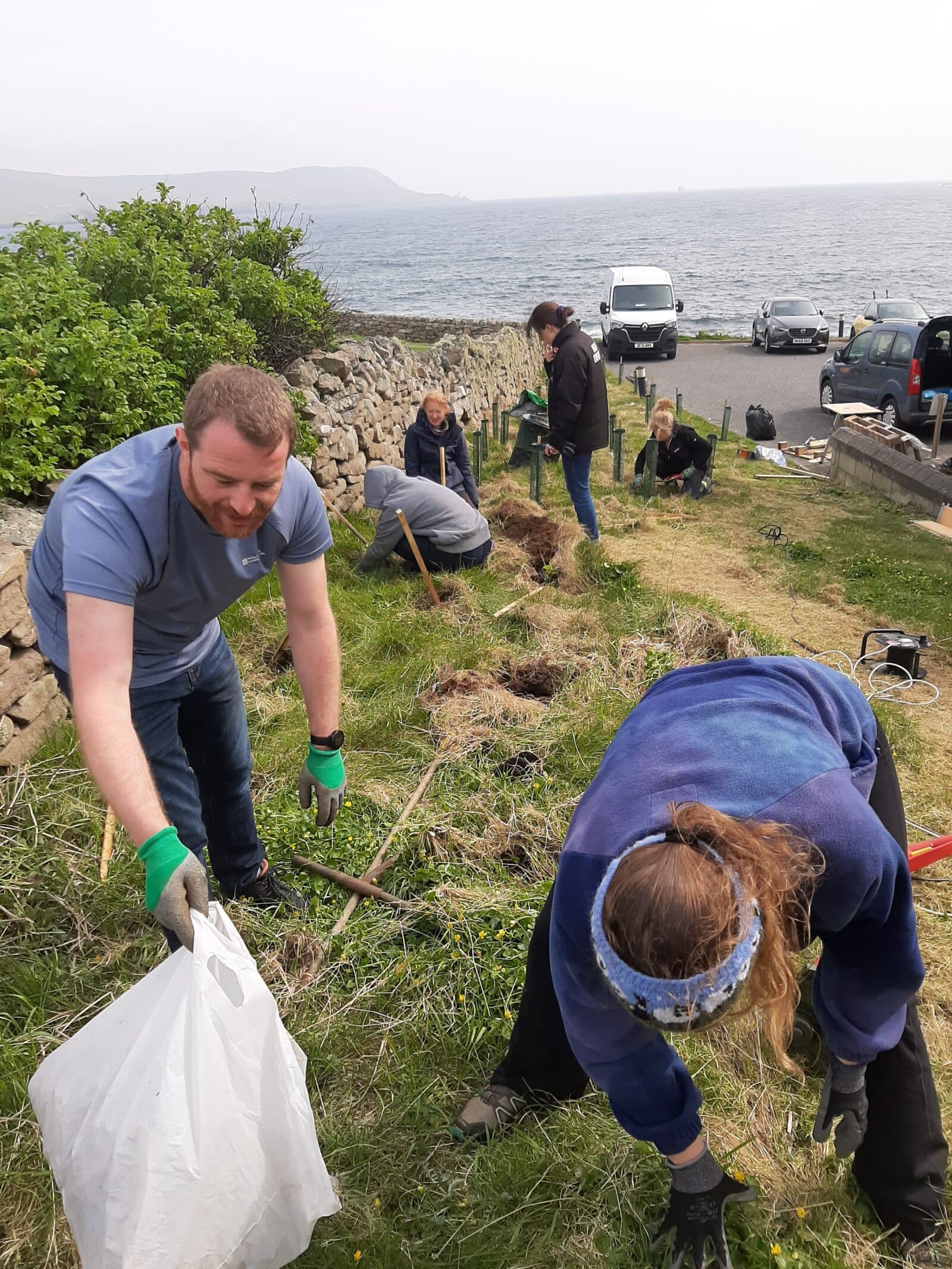 Lerwick Community Wellbeing Garden tree planting 2024 - all rights reserved