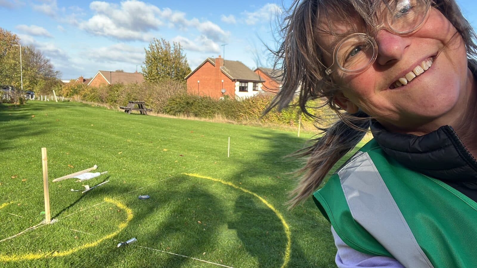 Nature Recovery Ranger Duika at the Freeman Labyrinth