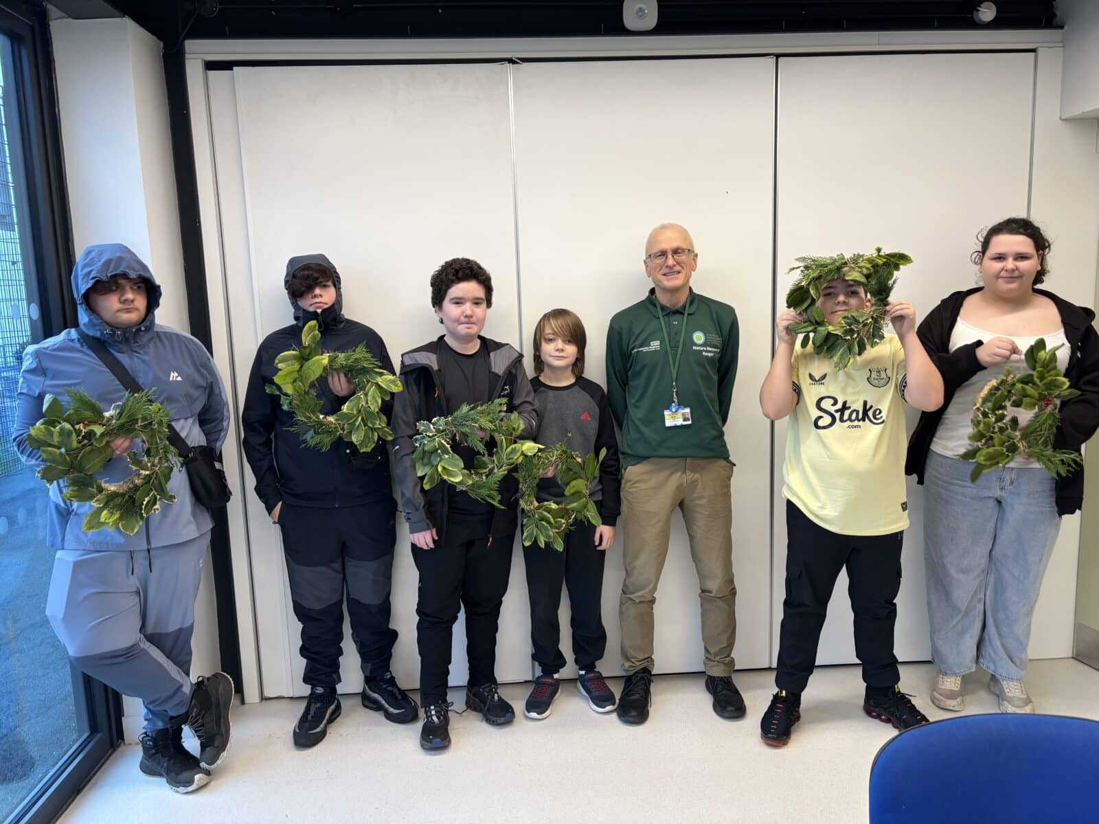 Wreath making with Ranger NIck White at The People's Place