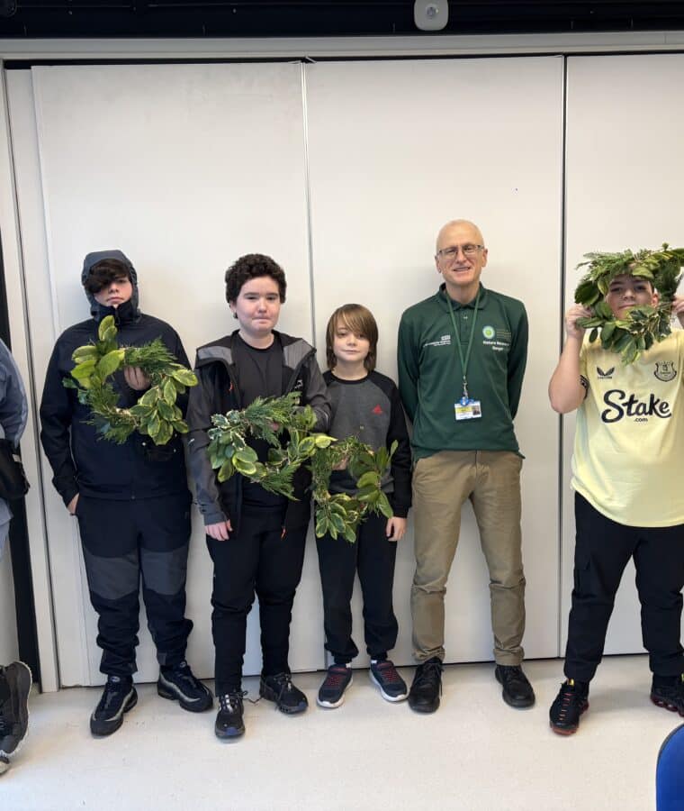 Wreath making with Ranger NIck White at The People's Place