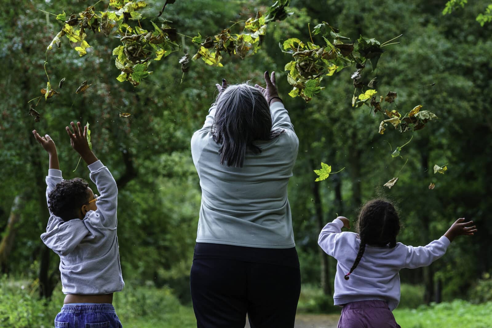 Family in Guisborough Forest. 2025. Photo: Simon Thurlow.