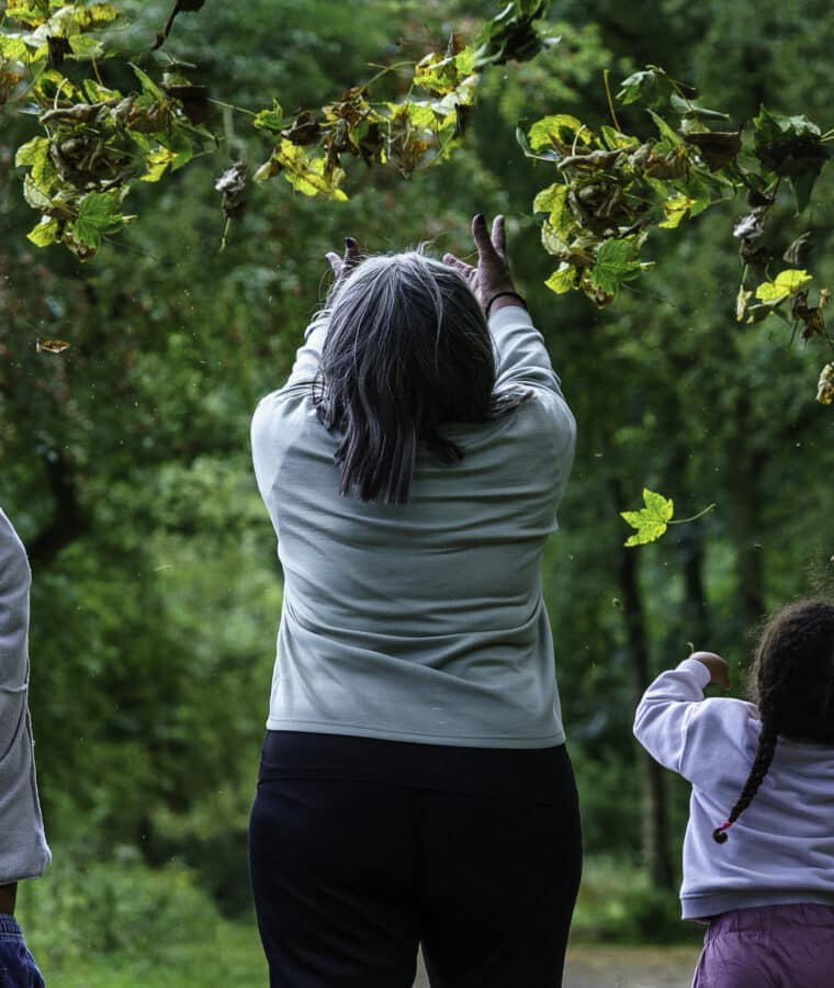 Family in Guisborough Forest. 2025. Photo: Simon Thurlow.